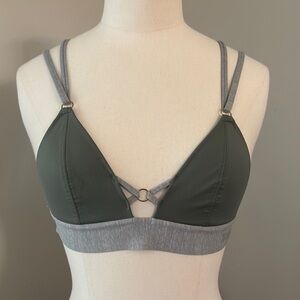PINK Victoria's Secret Bonded Green Bralette Sz XS